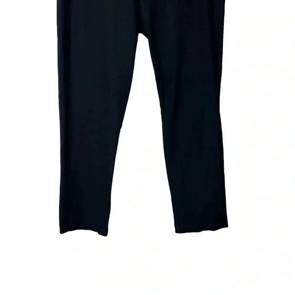 1671. EILEEN FISHER STRETCHY ANKLE PANTS SIZE 29 BLACK IN COLOR CREPE MATERIAL - Picture 5 of 10